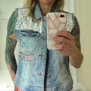 Harley Davidson Ladies Denim Vest.  Brand new.